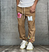 PANTALONE TUTA + ST. FIORI - MAKE MONEY NOT FRIENDS - *ART. MU4001 - COL. CAMMELLO