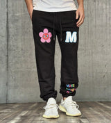 PANTALONE TUTA + ST. FIORI - MAKE MONEY NOT FRIENDS - *ART. MU4001 - COL. NERO