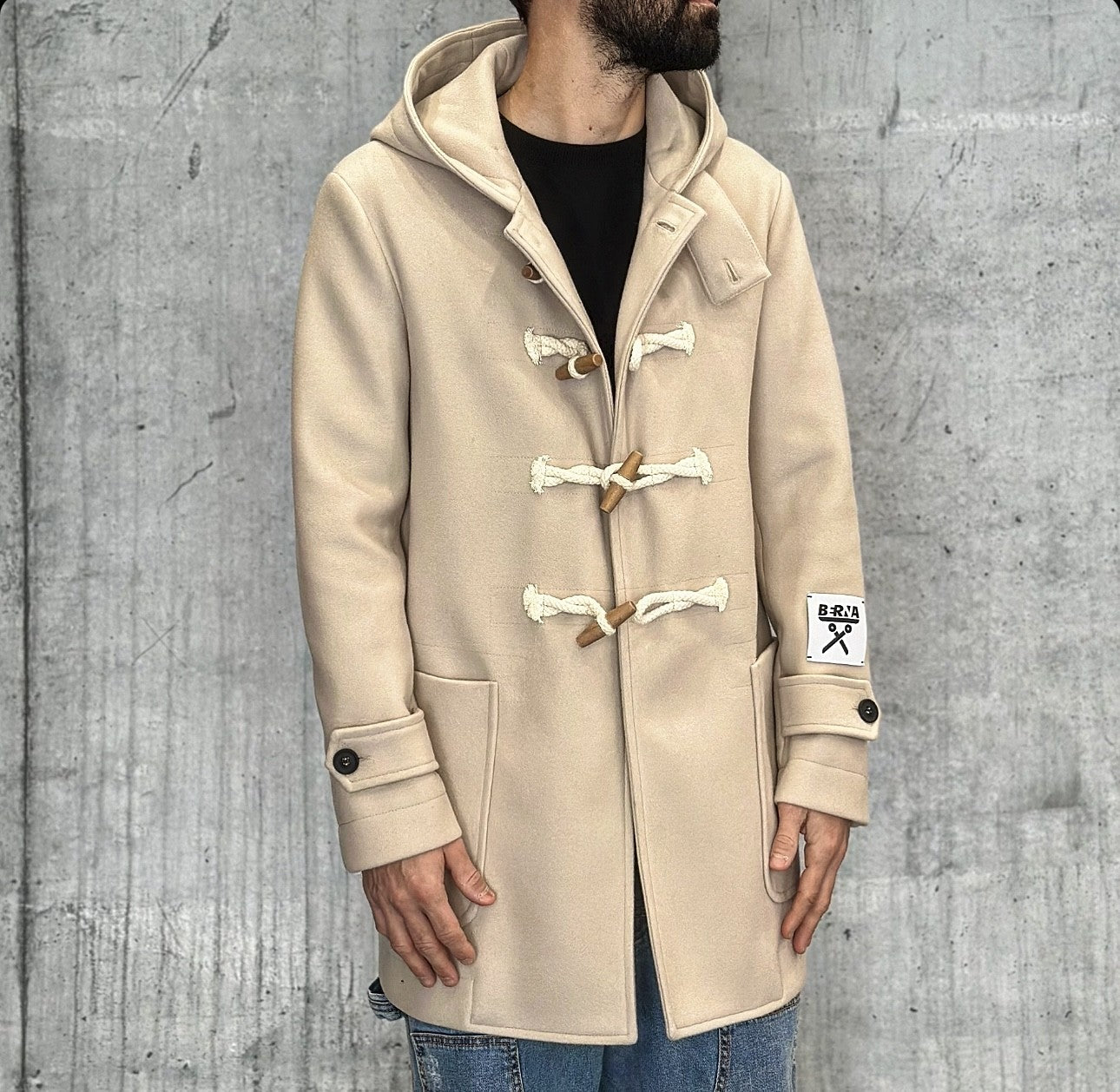 PARKA CAPPOTTO CON CAPPUCCIO- BERNA - *ART. 23308080 - COL. SABBIA