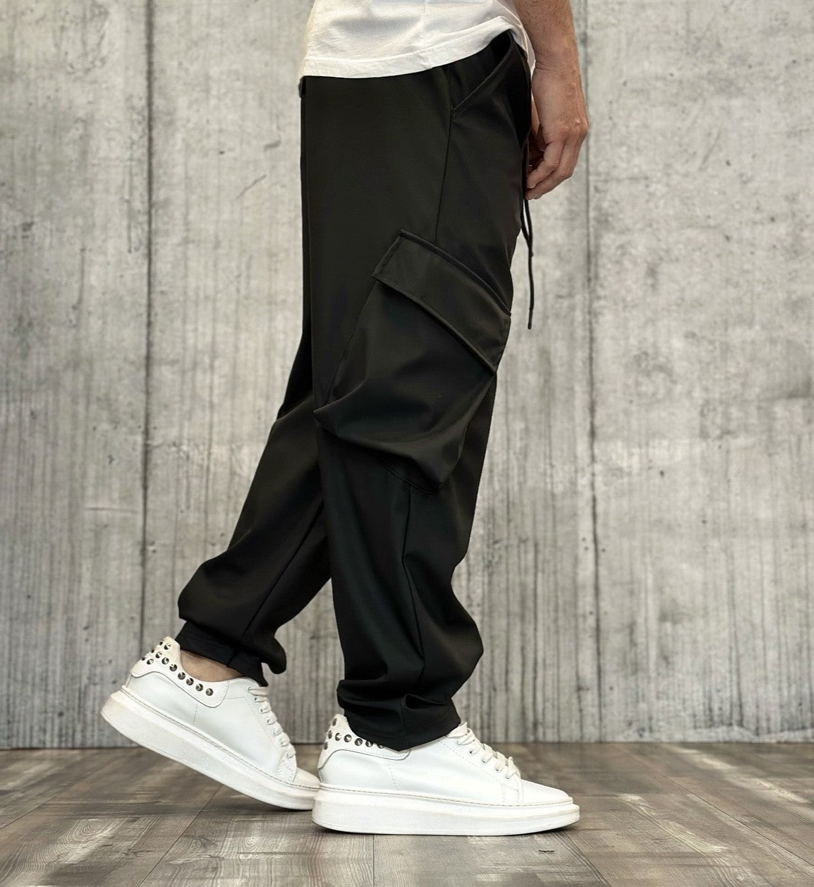 PANTALONE CARGO TASCONATO -  ART. KOBE  - HAMEN - COL. NERO