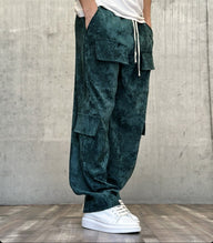 PANTALONE CARGO TASCONE - HAMEN - ART. MARTEL - COL  VERDE BOSCO