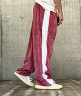 PANTALONE TUTA OVER IN CINIGLIA - MAKE MONEY NOT FRIENDS - *ART. MU210003 - COL. ROSA / BIANCO