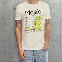 T-SHIRT JERSEY STAMPA MOJITO - BERNA - ART. 243292128 - COL. PANNA