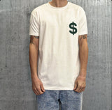 T-SHIRT STAMPA $ - MAKE MONEY NOT FRIENDS - *ART. MU210021 - COL. BIANCO