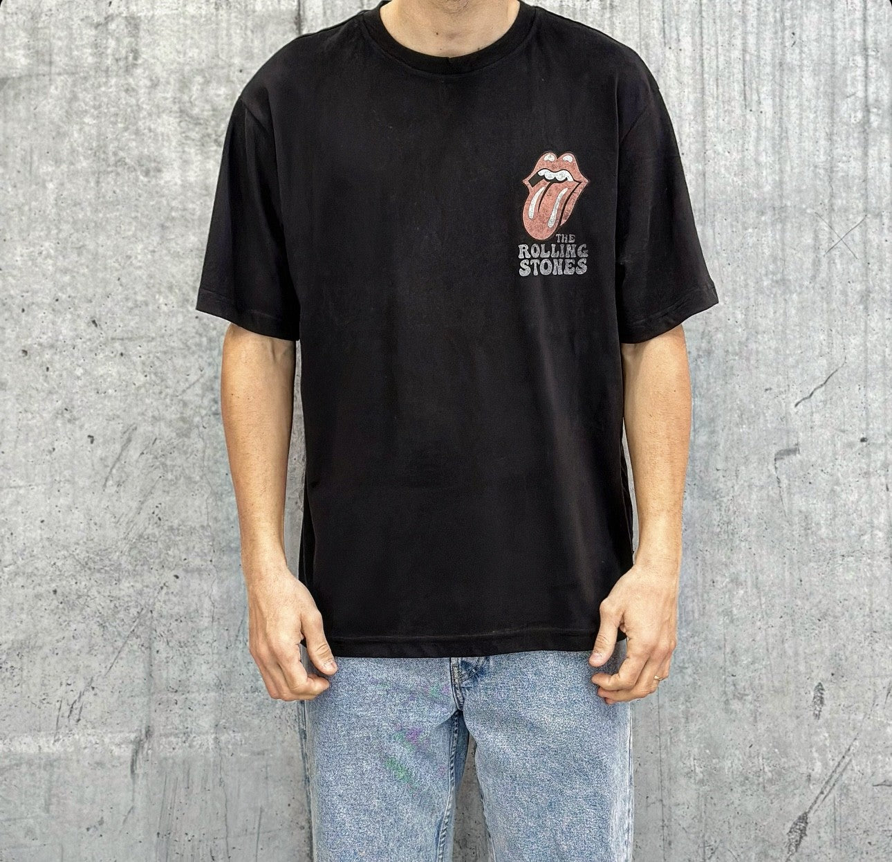 T-SHIRT OVER THE ROLLING STONES - ONLY&SONS - ART. 22028756 - COL. BLACK