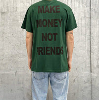 T-SHIRT STAMPA SCARFACE - MAKE MONEY NOT FRIENDS - *ART. MU210032 - COL. VERDE