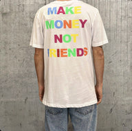 T-SHIRT STAMPA MAKE - MAKE MONEY NOT FRIENDS - *ART. MU171034 - COL. BIANCO