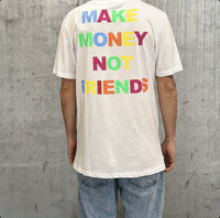 T-SHIRT STAMPA MAKE - MAKE MONEY NOT FRIENDS - *ART. MU171034 - COL. BIANCO