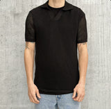 POLO MAGLIA RETE - BL.11 - ART. LD9230001 - COL. NERO