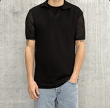 POLO MAGLIA RETE - BL.11 - ART. LD9230001 - COL. NERO