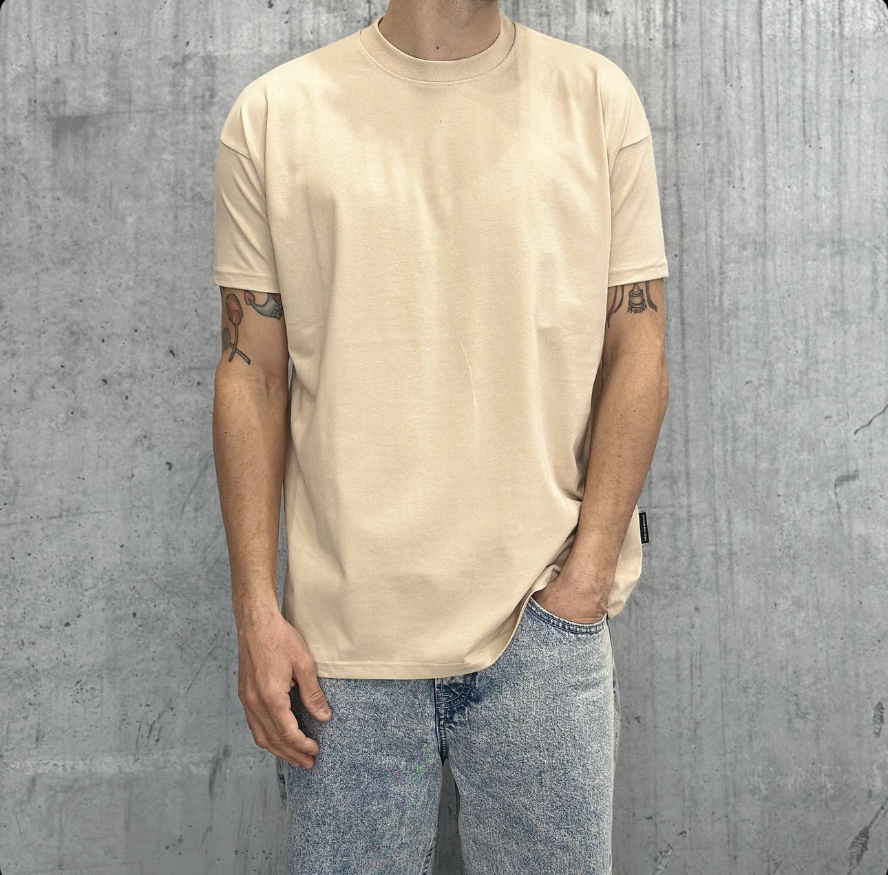 T-SHIRT - NEW JOB BRAND - ART. LU2887-1123 - COL. BEIGE