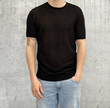 T-SHIRT PARICOLLO M/M VISCOSA - BERNA - ART. 2431941 - COL. NERO