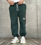 PANTALONE DI TUTA STAMPA ORSETTO BIG - HAMEN - ART. BEAR FIT - COL  VERDE