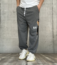 PANTALONE DI TUTA STAMPA ORSETTO BIG - HAMEN - ART. BEAR FIT - COL  GRIGIO