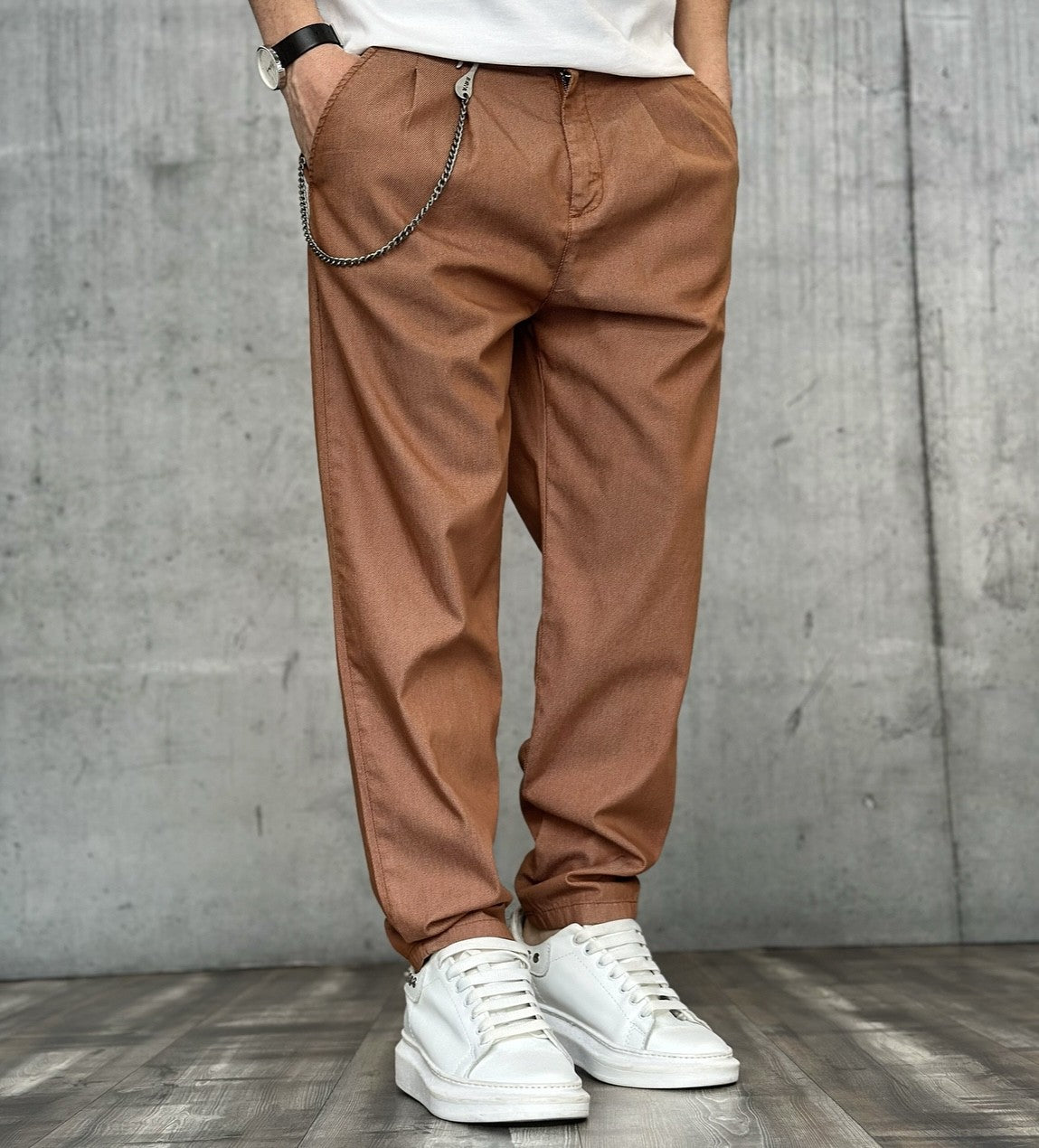 PANTALONE TASCA TOPPA - BL.11 - ART. BL2429144 - COL. COGNAC