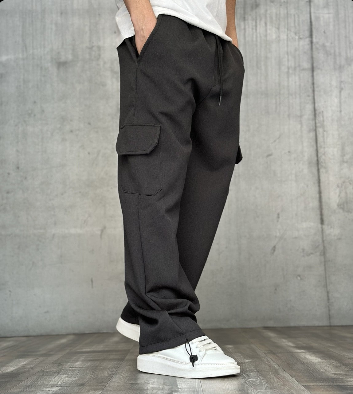 PANTALONE CARGO TASCONATO - ART. THURAM  - HAMEN - COL. GRIGIO