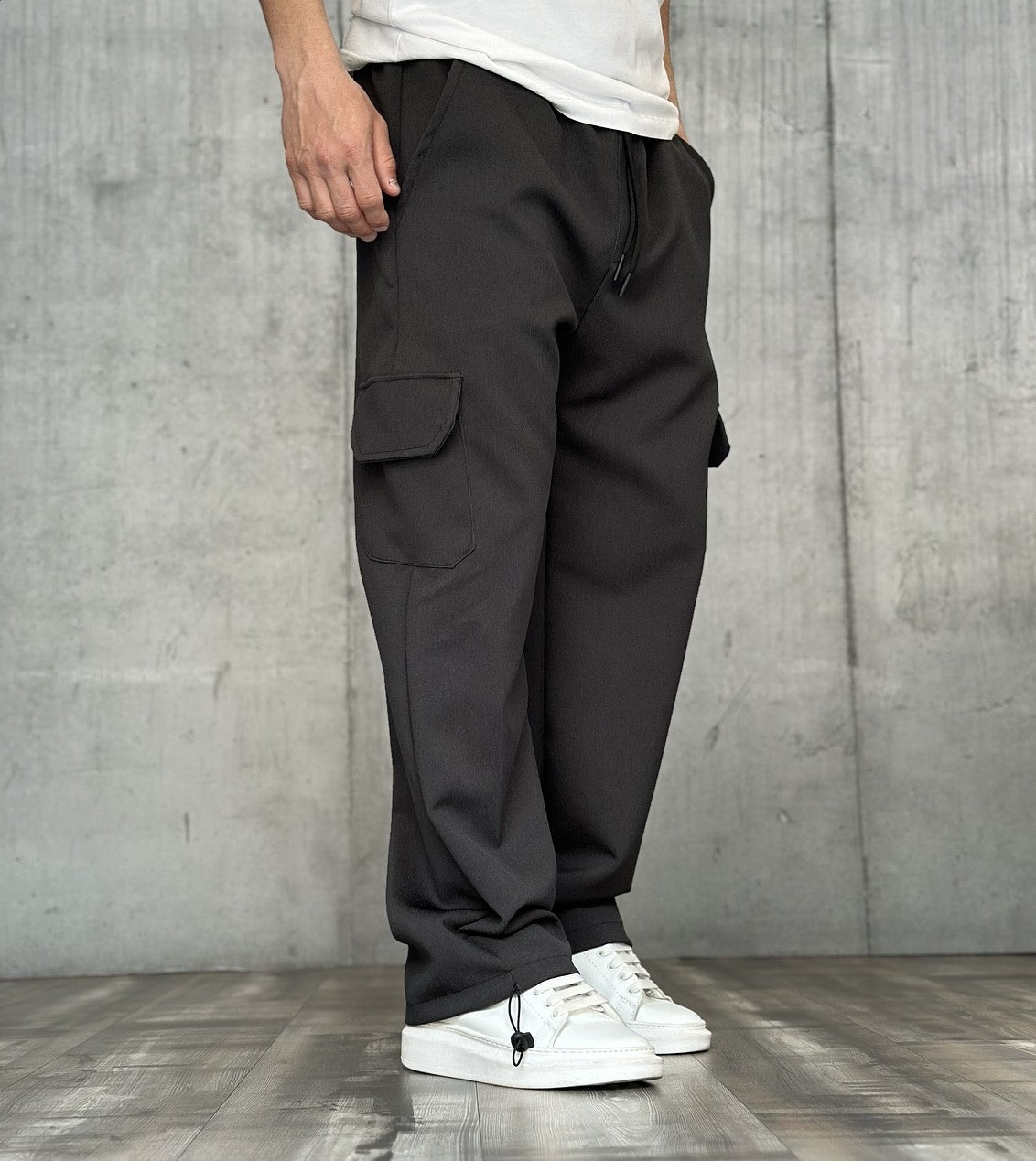 PANTALONE CARGO TASCONATO - ART. THURAM  - HAMEN - COL. GRIGIO