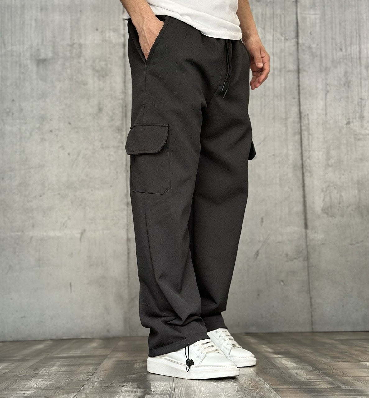 PANTALONE CARGO TASCONATO - ART. THURAM  - HAMEN - COL. GRIGIO