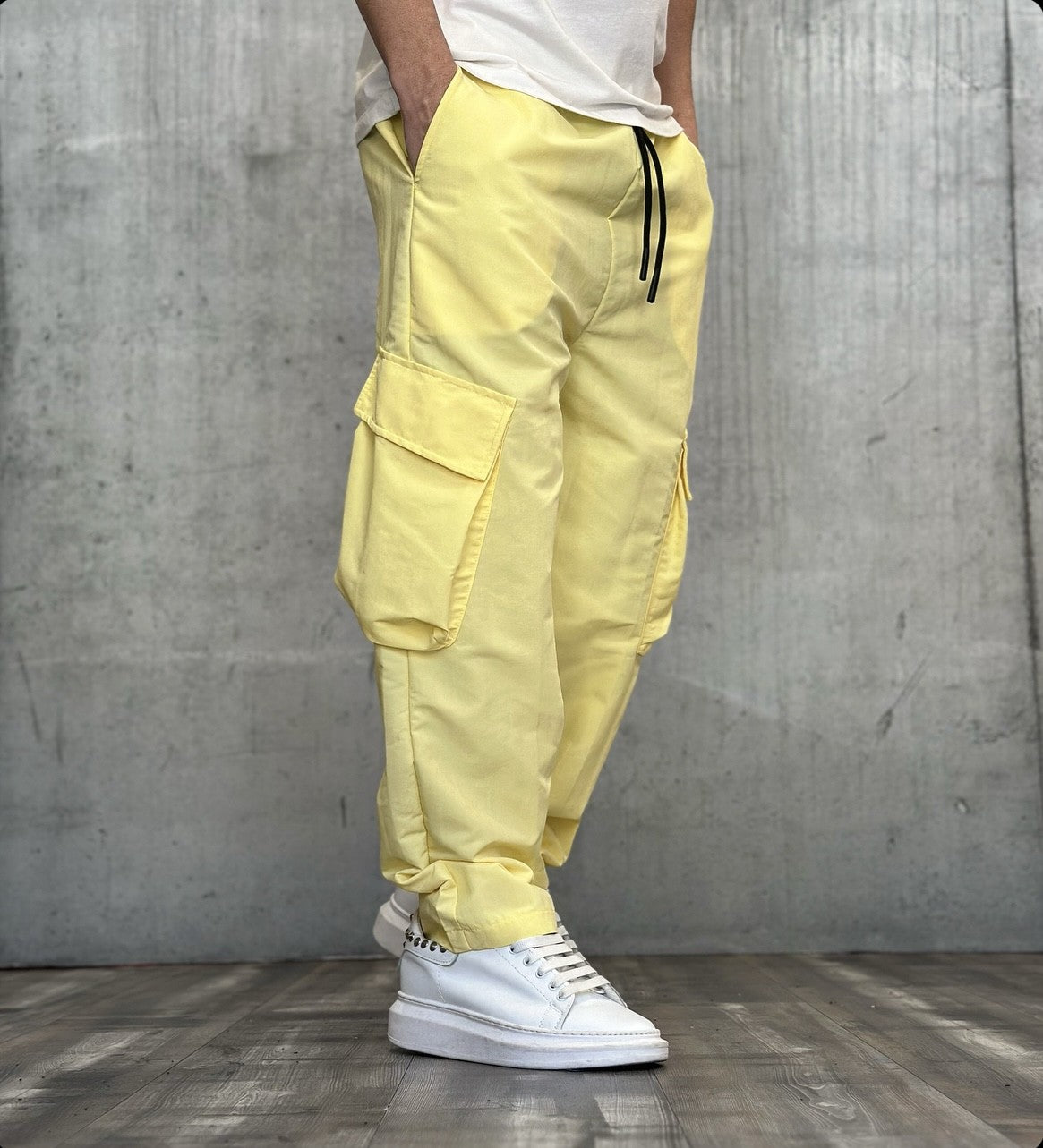 PANTALONE CARGO TASCONATO - ART. KOBE 2.0 - HAMEN - COL. GIALLO