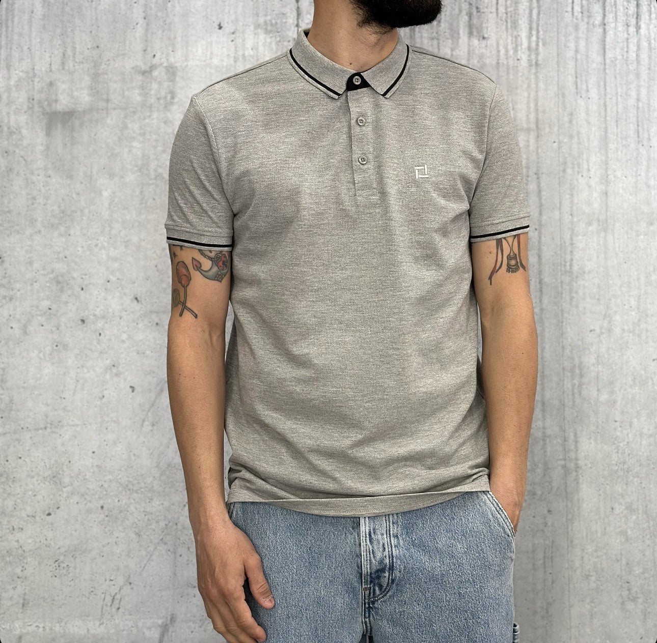 POLO - ONLY&SONS - ART. 22024827 - COL. LIGHT GREY MELANGE