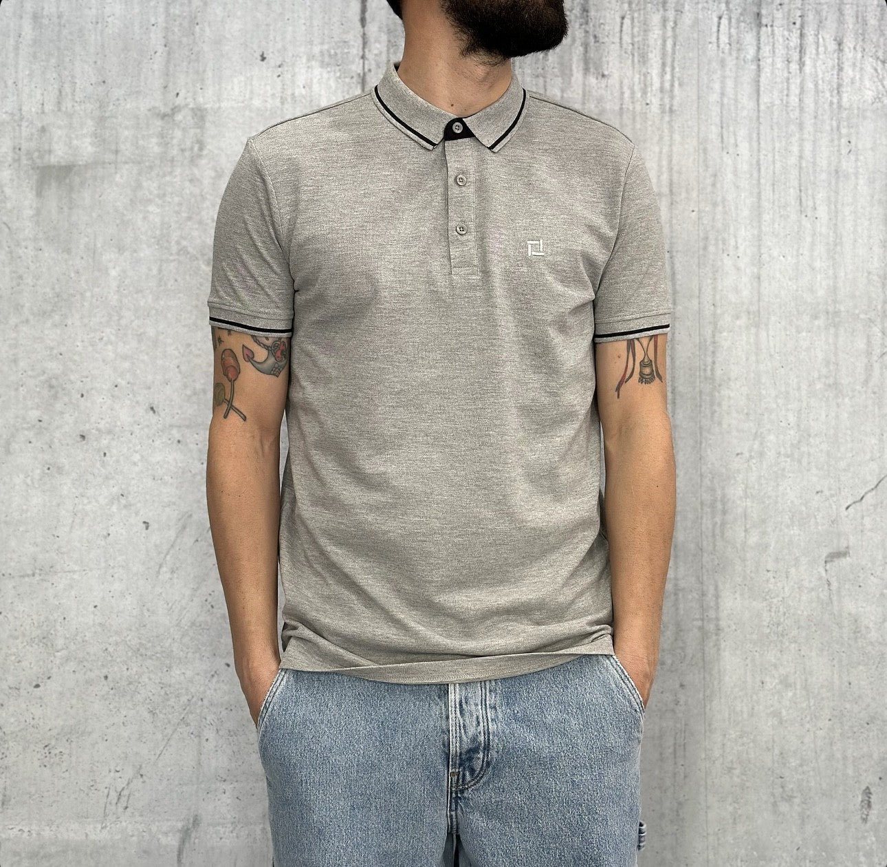 POLO - ONLY&SONS - ART. 22024827 - COL. LIGHT GREY MELANGE