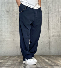 PANTALONE PALAZZO - NEW JOB BRAND - ART. BEK - COL. BLU