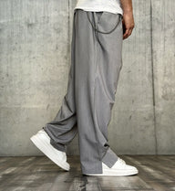 PANTALONE PALAZZO - NEW JOB BRAND - ART. BEK - COL. GRIGIO MELANGE