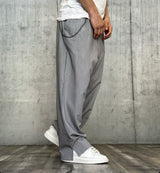 PANTALONE PALAZZO - NEW JOB BRAND - ART. BEK - COL. GRIGIO MELANGE