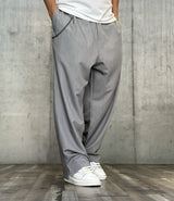 PANTALONE PALAZZO - NEW JOB BRAND - ART. BEK - COL. GRIGIO MELANGE