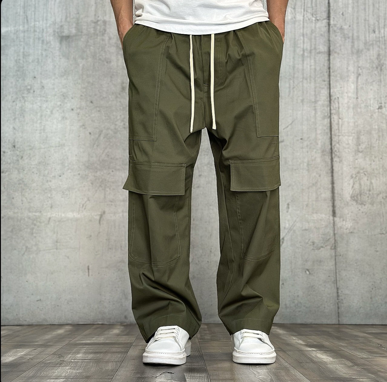 PANTALACCIO TASCONI - NEW JOB BRAND - ART. CARGO DAN - COL. VERDE MILITARE