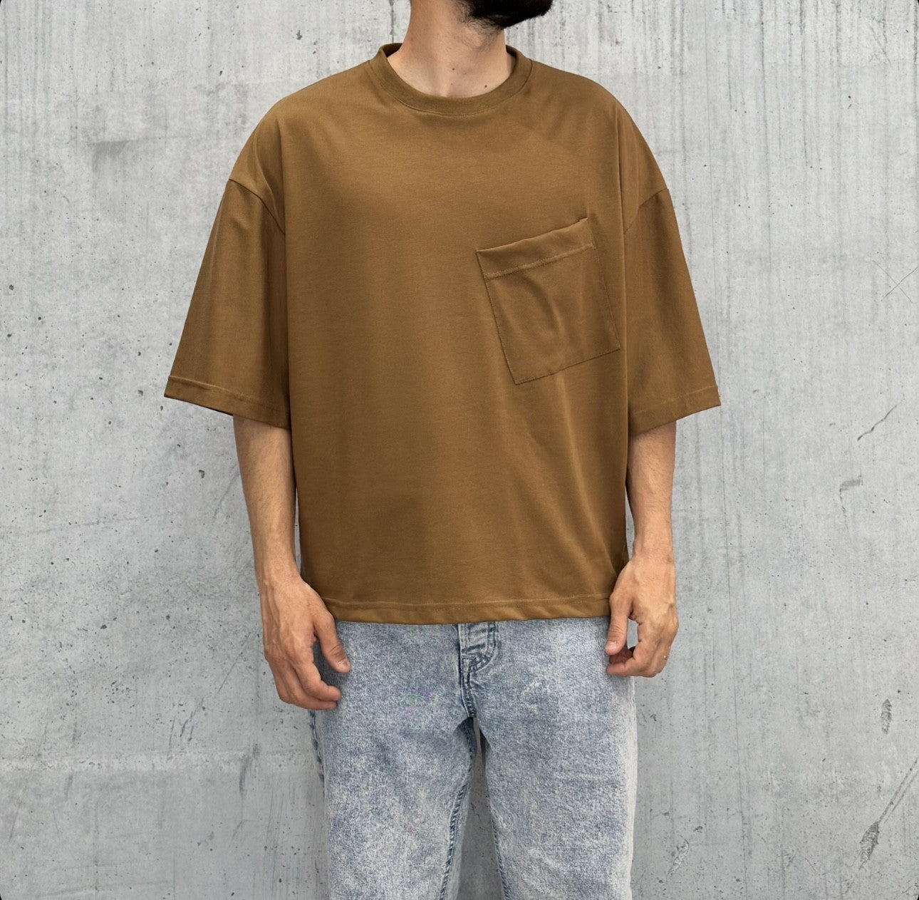 T-SHIRT OVERSIZE + TASCONE - HAMEN - ART. BOB - COL. CIOCCOLATO