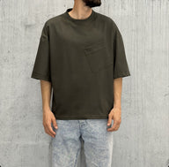 T-SHIRT OVERSIZE + TASCONE - HAMEN - ART. BOB - COL. VERDE MILITARE