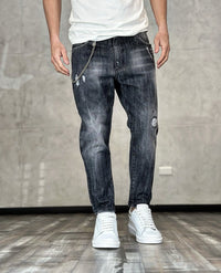 JEANS ROTTURE - BERNA - *ART. 22303030 - COL. DENIM NERO