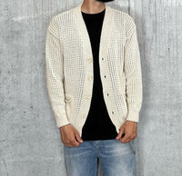 CARDIGAN RETE - BERNA-  *ART. 230186505 - COL. LINO (BEIGE)