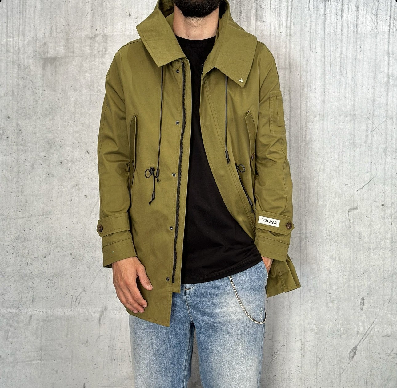 GIUBBINO PARKA CON CAPPUCCIO - BERNA - *ART. 2431056 - COL. VERDE