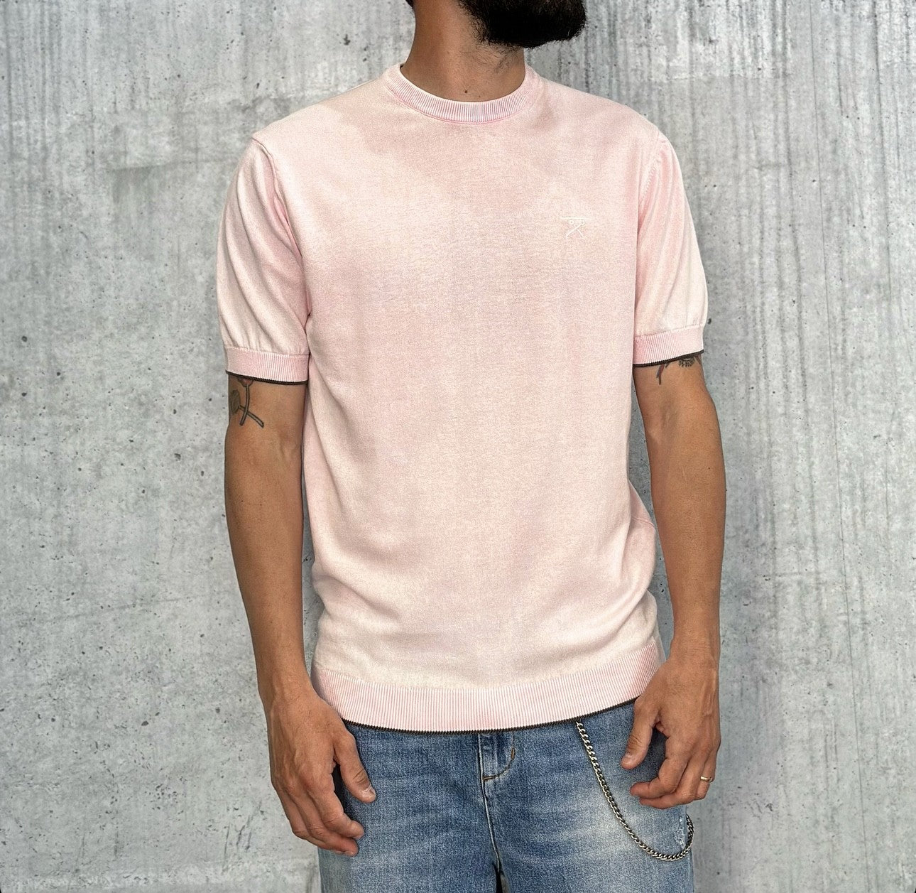 T-SHIRT GIROCOLLO - BERNA - *ART. 24320611 - COL. ROSA