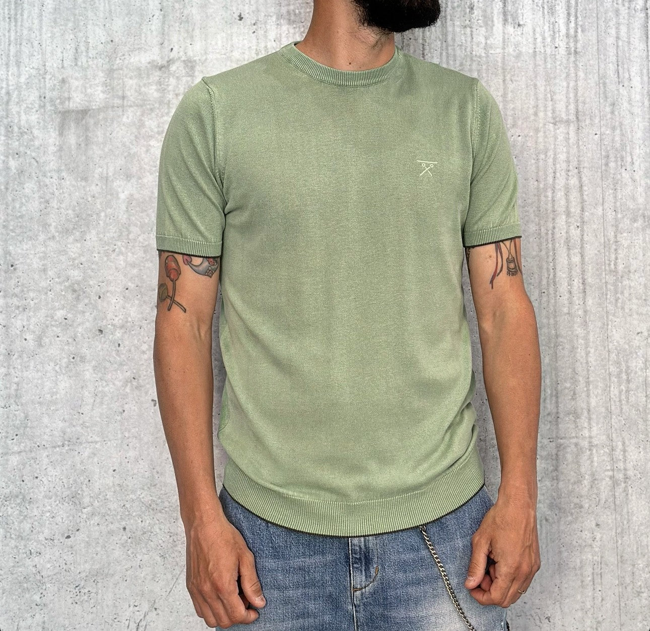 T-SHIRT GIROCOLLO - BERNA - *ART. 2432066 - COL. VERDE