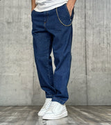 JEANS PANTALONE CHINO CON CATENELLA - BERNA - *ART. 21006930 - COL. DENIM