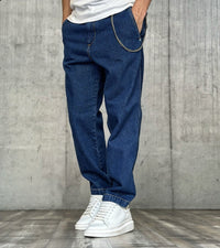 JEANS PANTALONE CHINO CON CATENELLA - BERNA - *ART. 21006930 - COL. DENIM