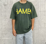 T-SHIRT OVERSIZE LOGO - HAMEN - ART. SUMMER - COL. VERDE