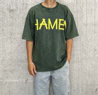 T-SHIRT OVERSIZE LOGO - HAMEN - ART. SUMMER - COL. VERDE