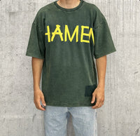 T-SHIRT OVERSIZE LOGO - HAMEN - ART. SUMMER - COL. VERDE