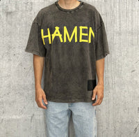 T-SHIRT OVERSIZE LOGO - HAMEN - ART. SUMMER - COL. NERO STONE