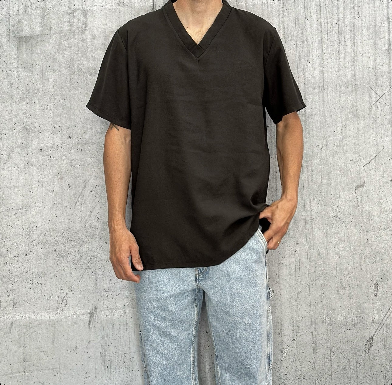 T-SHIRT OVERSIZE - NEW JOB BRAND - ART. TS227U - COL. NERO