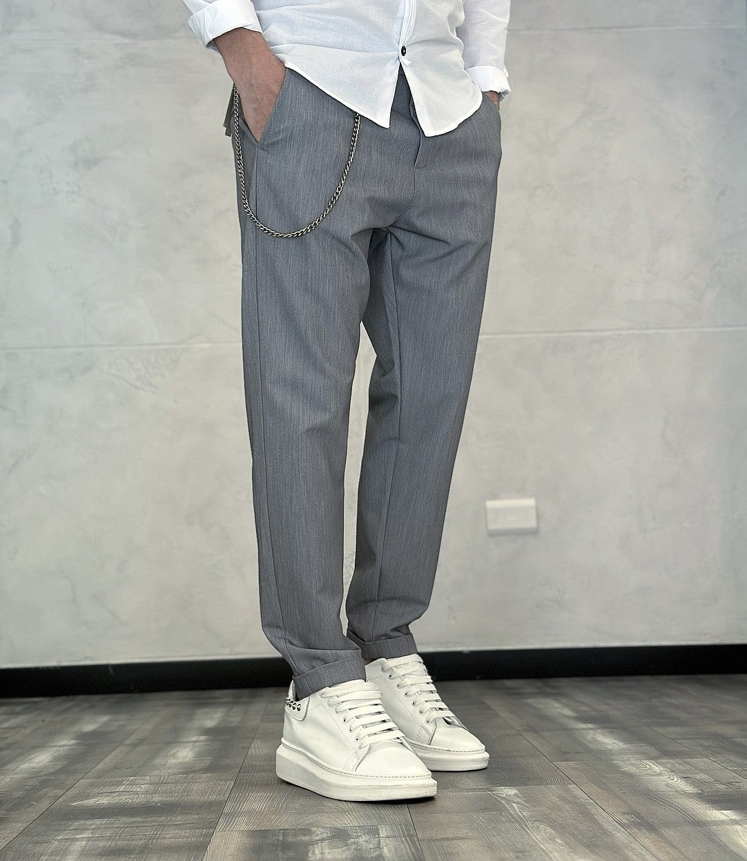 PANTALONE - IMPERIAL - ART. PWB0HBG (PWB0FDR) - COL. GRIGIO MELANGE