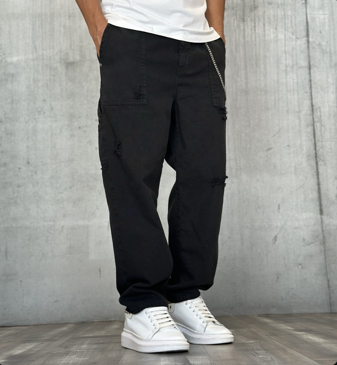 PANTALONE JEANS CANVASS WORK - BERNA - *ART. 2151891 - COL. NERO