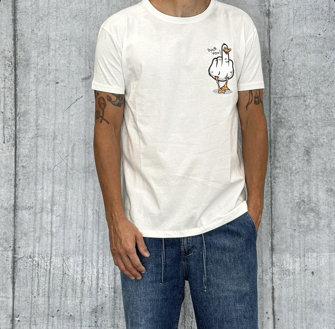 T-SHIRT JERSEY DUCK YOU - BERNA - ART. 246125128 - COL. PANNA