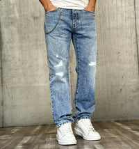 JEANS LAV. STONE CON ROTTURE - BERNA - *ART. 23322730 - COL. DENIM