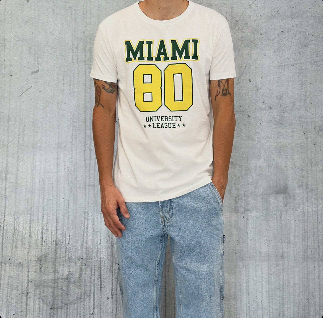 T-SHIRT JERSEY MIAMI - BERNA - *ART. 246135128 - COL. PANNA