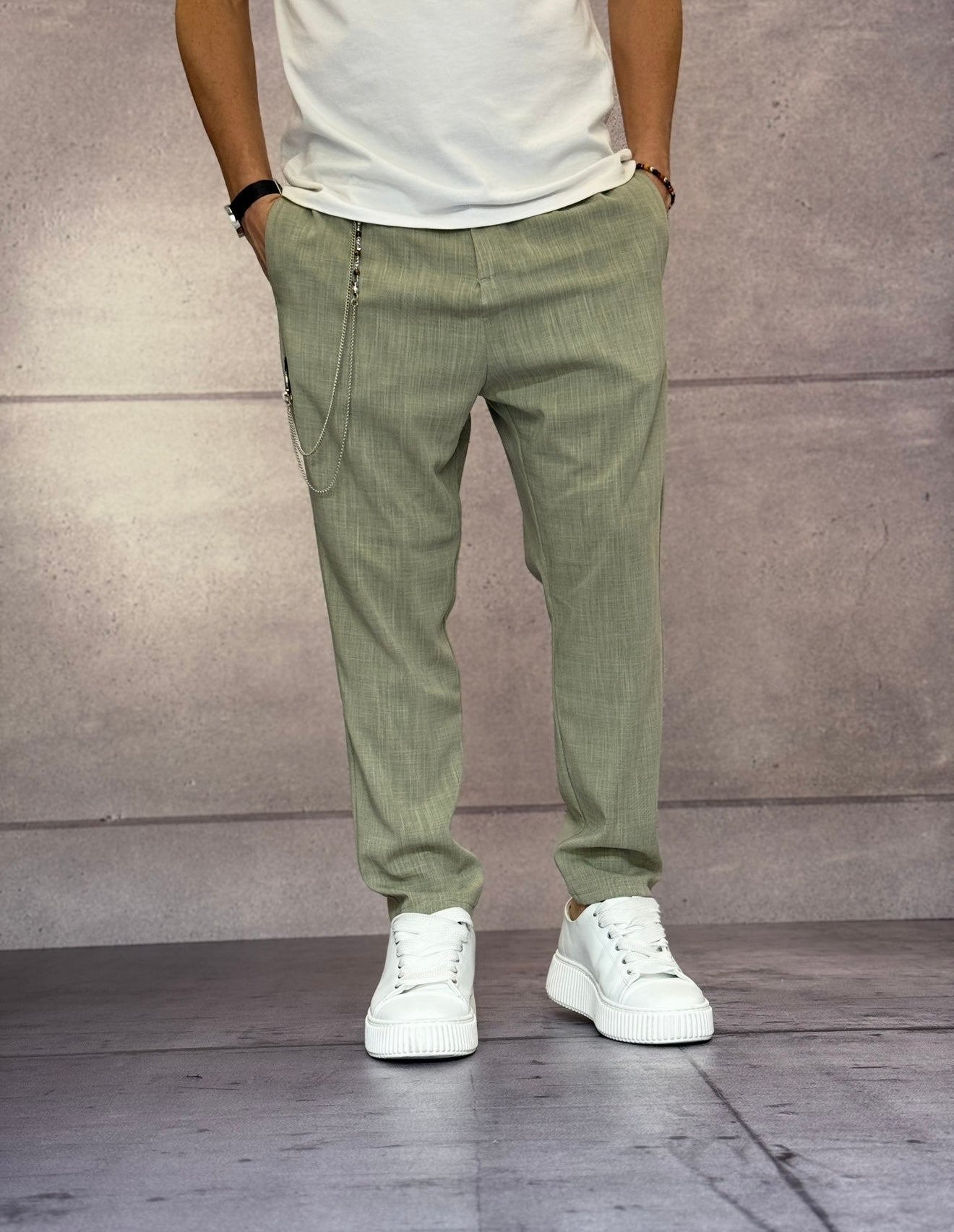 PANTALONE CON CATENELLA - IMPERIAL - ART. PB51JCH - ARMY
